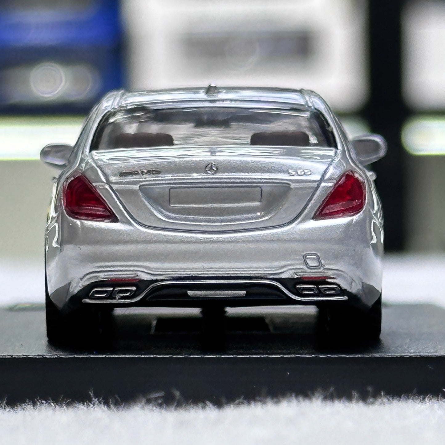 MJ Model 1:64 Mercedes Benz S-Class S65 AMG W222 Silver