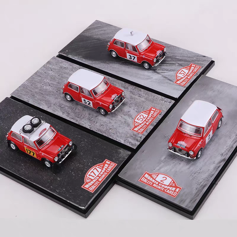 GCD 1:64 Mini Morris MK1 Mini Cooper S Rallye Automobile Monte-Carlo #177 1967 (Morris Mini Official Licensed)