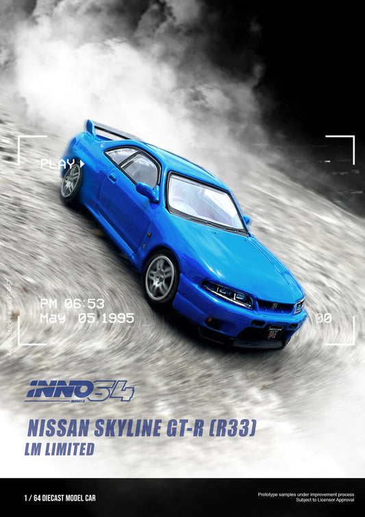 INNO64 1/64 NISSAN SKYLINE GT-R (R33) LM LIMITED Edition