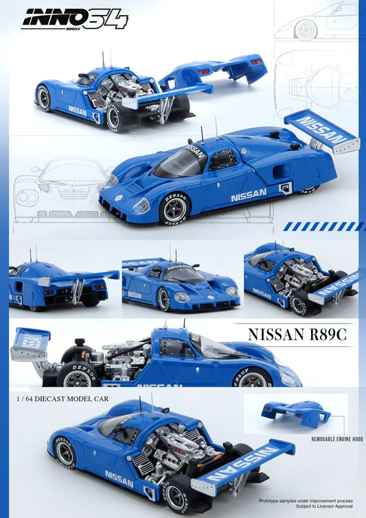 INNO64 1:64 NISSAN R89C Blue (IN64-R89C-BL)