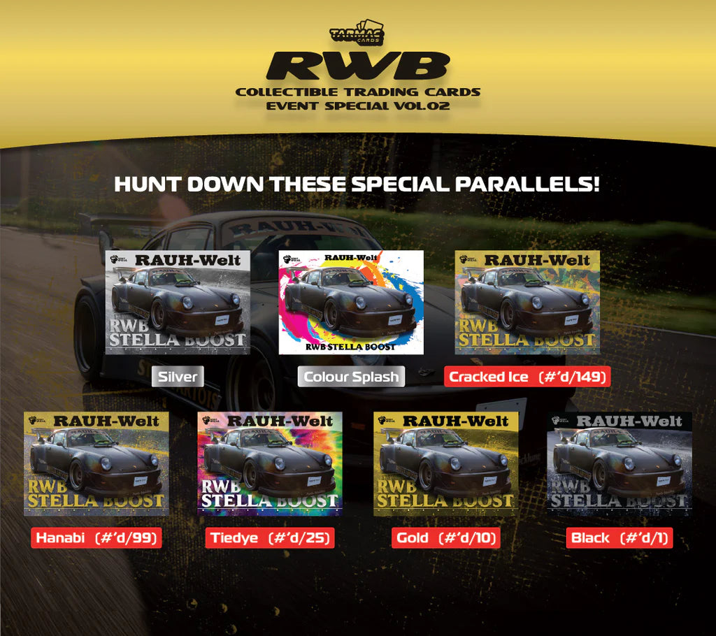 Tarmac Cards Event Special Pack - RWB Vol.02 - Single Pack (4 cards per pack, no model car included)
