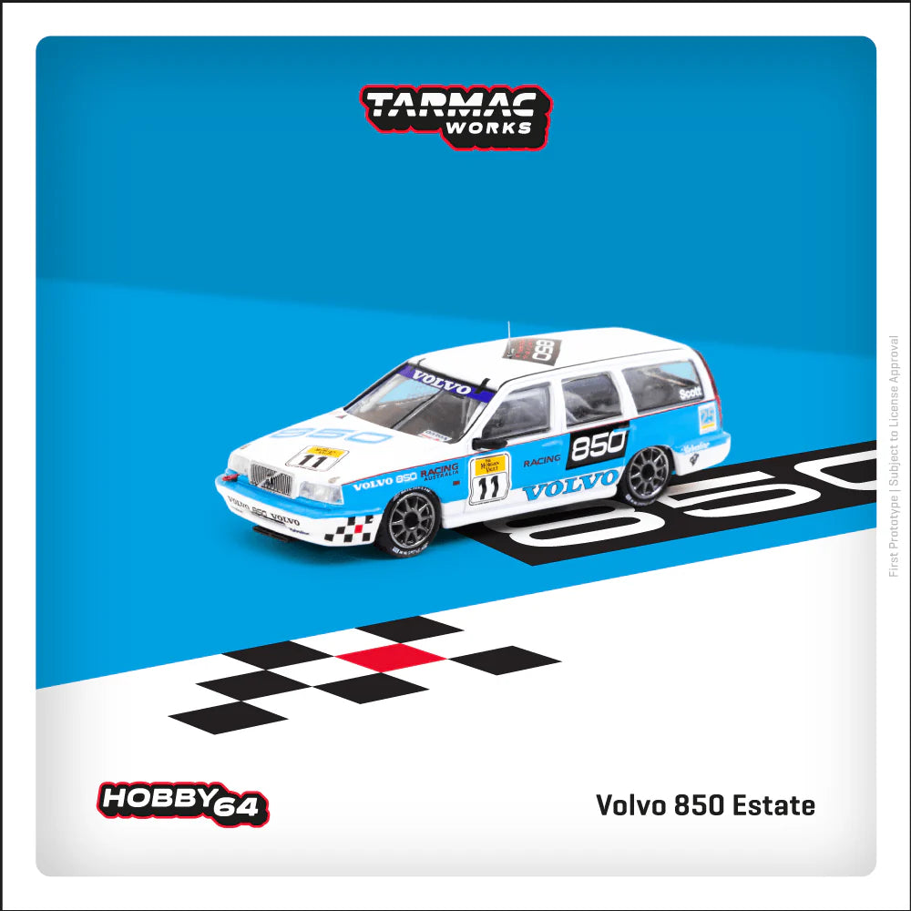 Tarmac Works 1/64 Volvo 850 Estate Australian Super Touring Championship 1995 #11 - HOBBY64