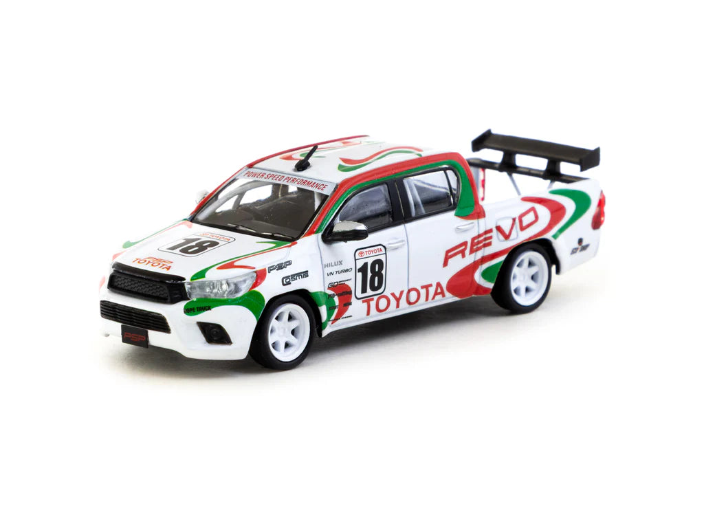 Tarmac Works 1/64 Toyota Hilux White - HOBBY64