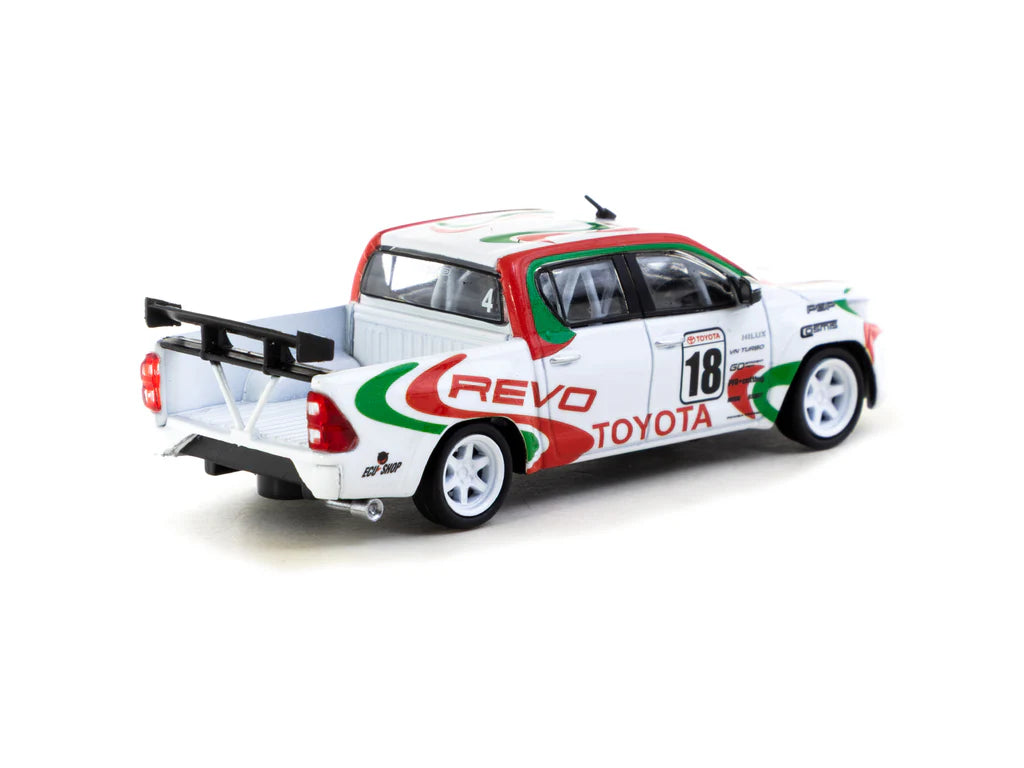 Tarmac Works 1/64 Toyota Hilux White - HOBBY64