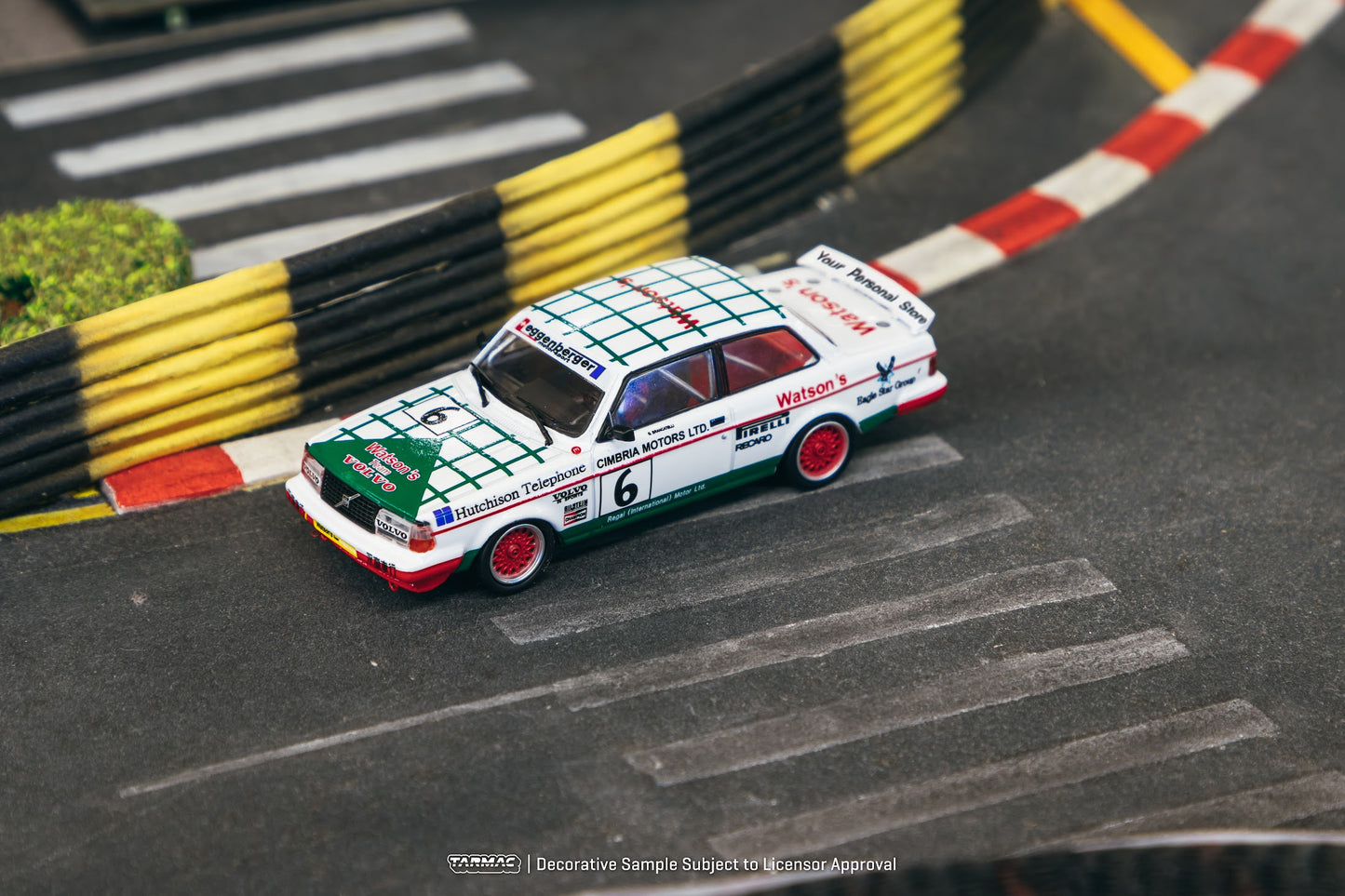 Tarmac Works 1/64 Volvo 240 Turbo Macau Guia Race 1985 #6 Winner - HOBBY64