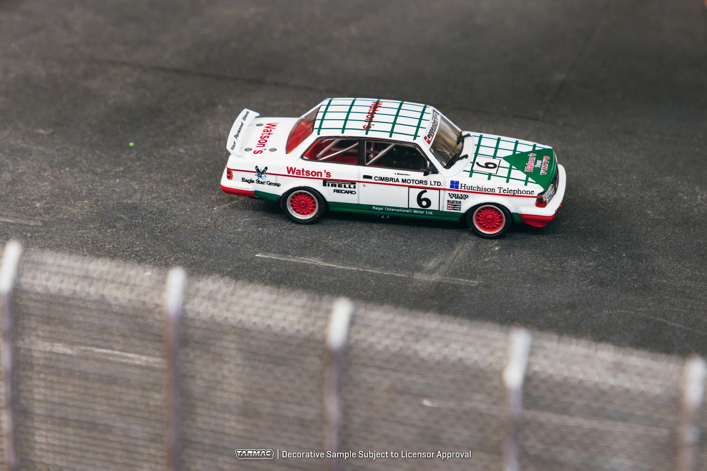 Tarmac Works 1/64 Volvo 240 Turbo Macau Guia Race 1985 #6 Winner - HOBBY64