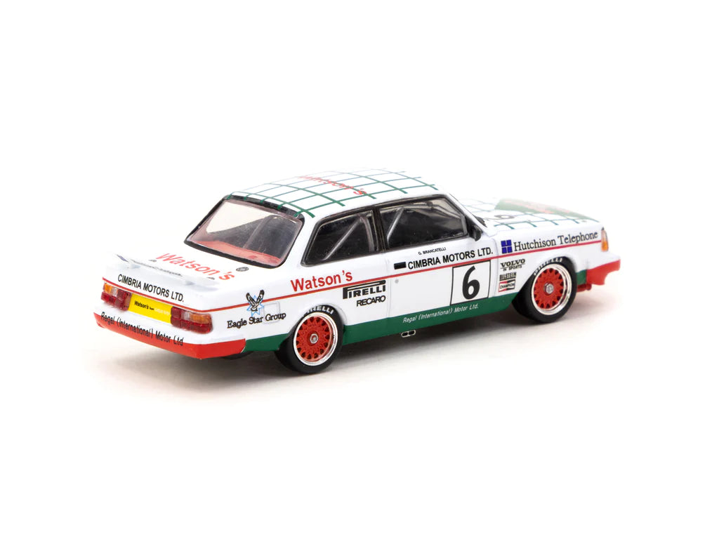 Tarmac Works 1/64 Volvo 240 Turbo Macau Guia Race 1985 #6 Winner - HOBBY64