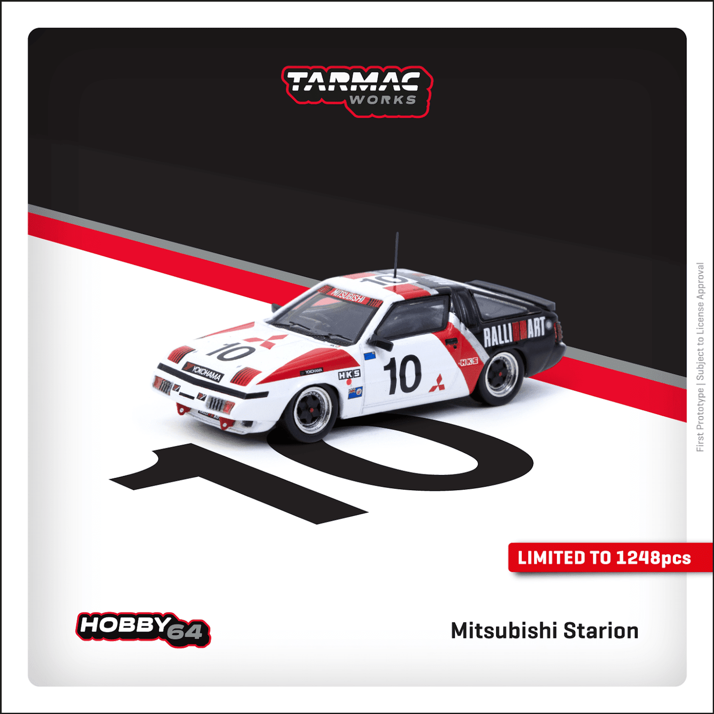 Tarmac Works 1/64 Mitsubishi Starion Macau Guia Race 1985 #10 - HOBBY64