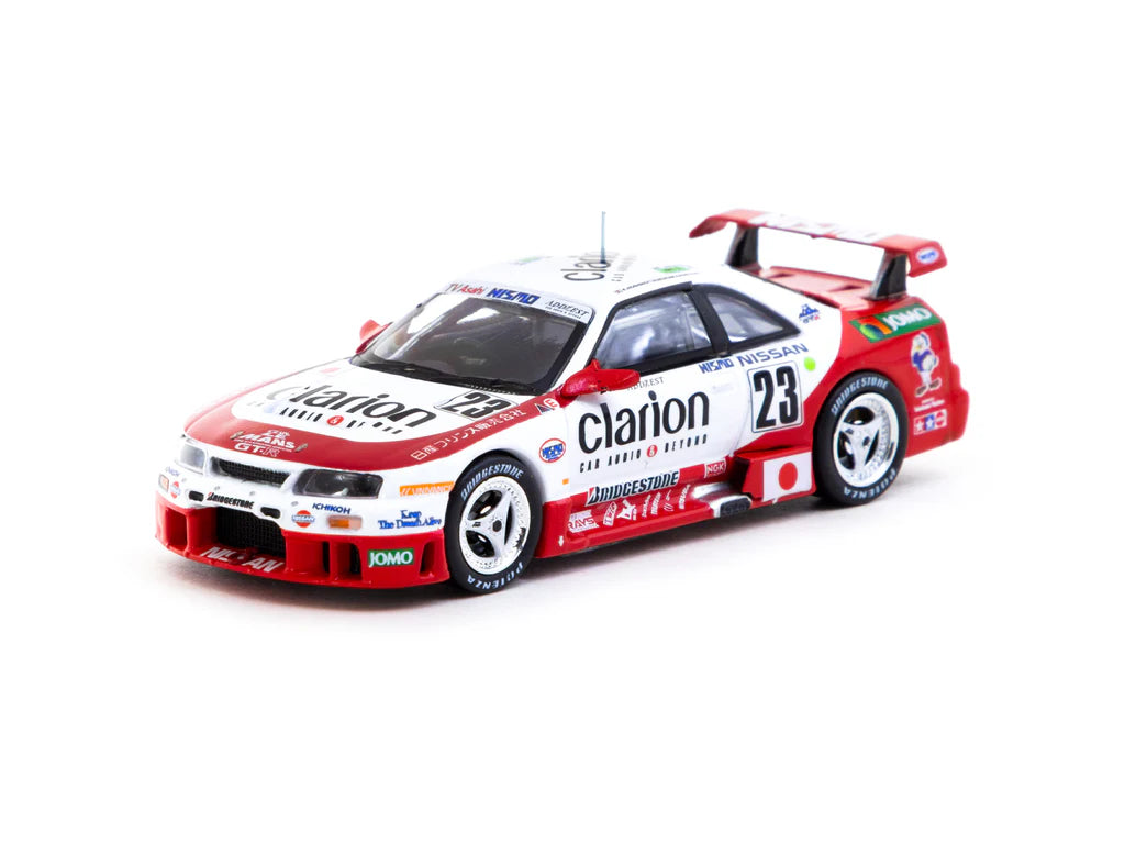 Tarmac Works 1/64 Nissan NISMO GT-R LM 24h of Le Mans 1995 Presentation #23 - HOBBY64