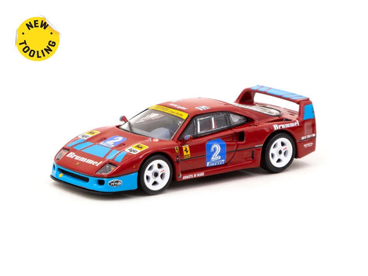 Tarmac Works X iXO Models 1/64 Ferrari F40 GT Italian GT Championship 1992 #2 - HOBBY64