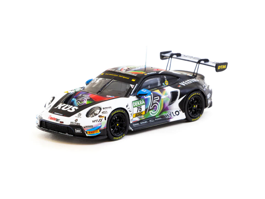 Tarmac Works 1/64 Porsche 911 GT3 R DTM 2023 #75 Ayhancan Güven - HOBBY64