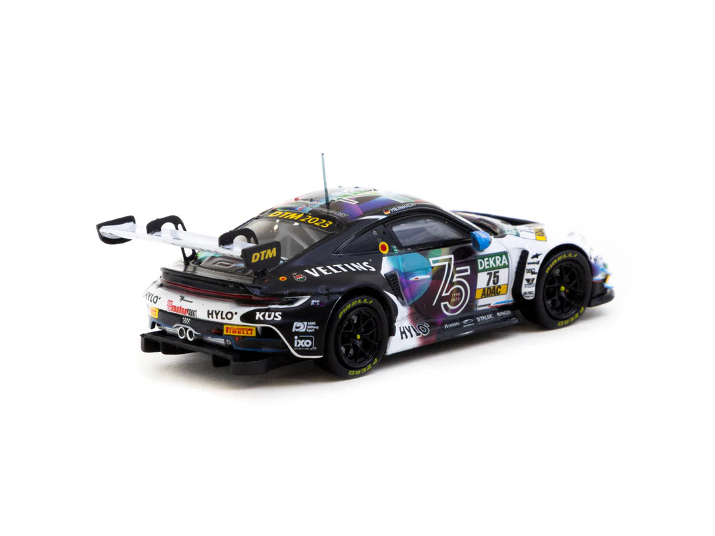 Tarmac Works 1/64 Porsche 911 GT3 R DTM 2023 #75 Ayhancan Güven - HOBBY64