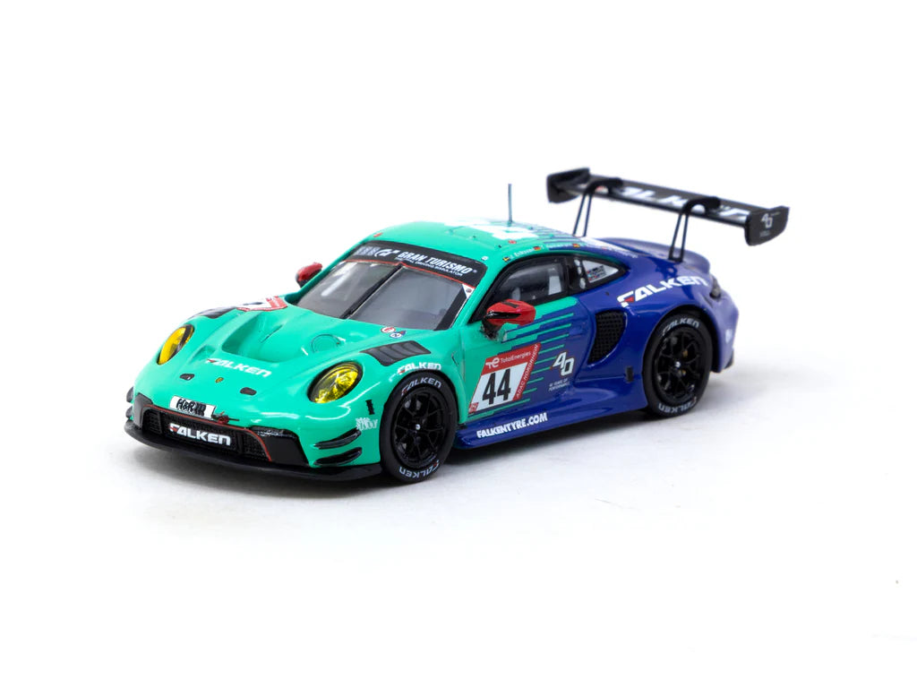 Tarmac Works X iXO Models 1/64 Porsche 911 GT3 R Nürburgring 24h 2023 #44 - HOBBY64
