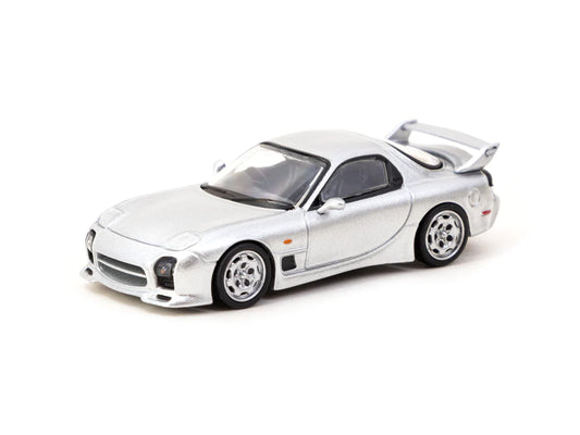 Tarmac Works 1/64 Mazda RX-7 FD3S Mazdaspeed A-Spec Silver Stone Metallic - GLOBAL64