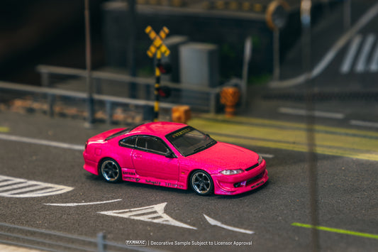 Tarmac Works 1/64 VERTEX Nissan Silvia S15 Pink Metallic - GLOBAL64