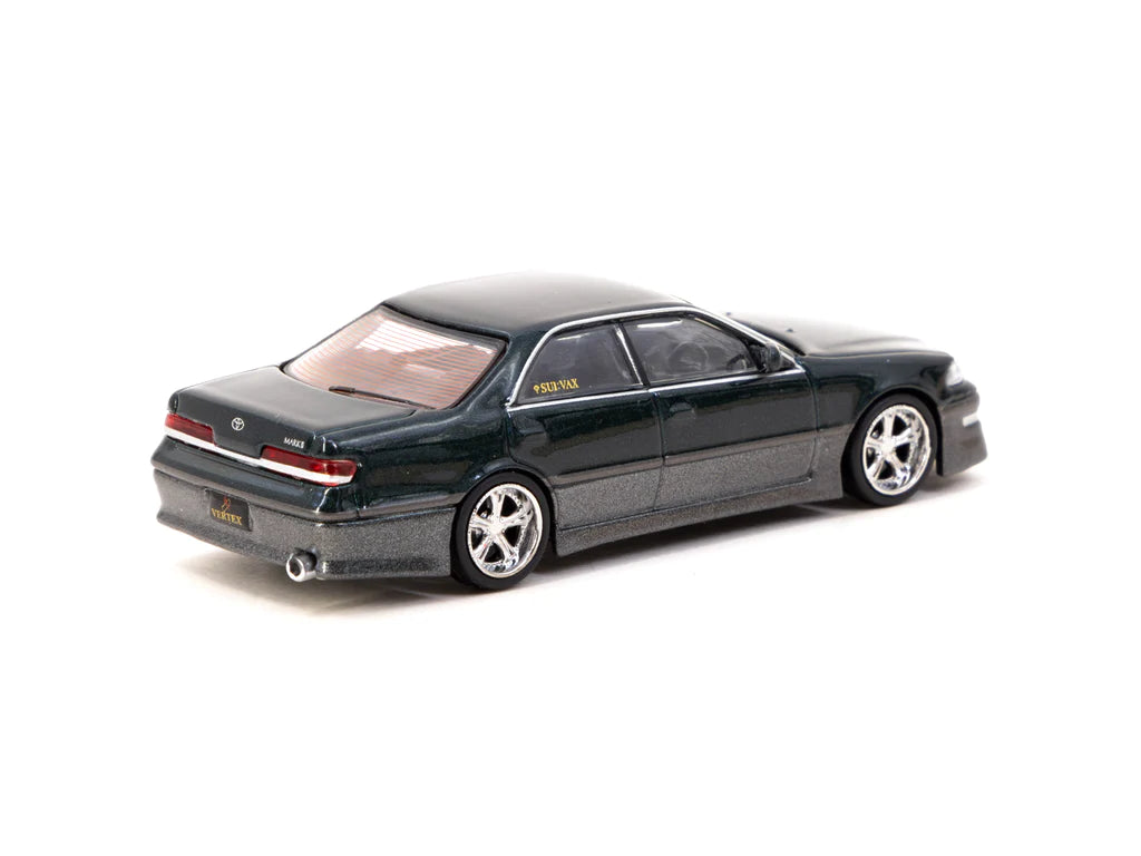 Tarmac Works 1/64 VERTEX Toyota Mark II JZX100 Dark Green Metallic - GLOBAL64