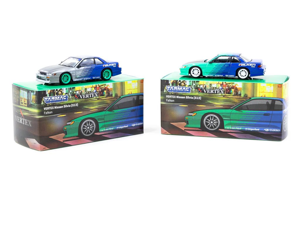Tarmac Works 1/64 VERTEX Nissan Silvia (S13) Falken - GLOBAL64