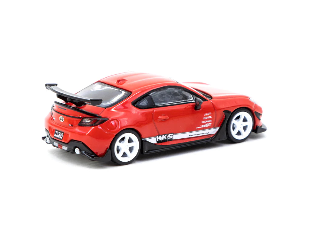 Tarmac Works 1/64 HKS Toyota GR86 Red - GLOBAL64