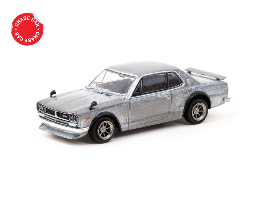 Tarmac Works 1/64 Nissan Skyline 2000 GT-R (KPGC10) Silver - GLOBAL64