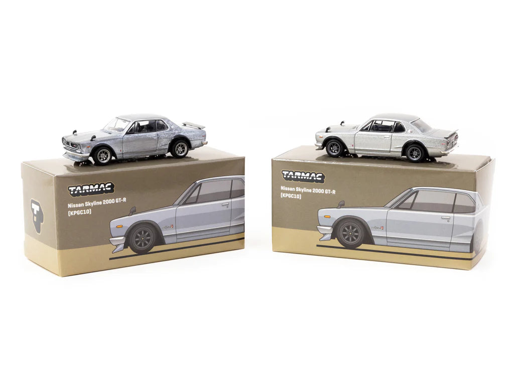 Tarmac Works 1/64 Nissan Skyline 2000 GT-R (KPGC10) Silver - GLOBAL64