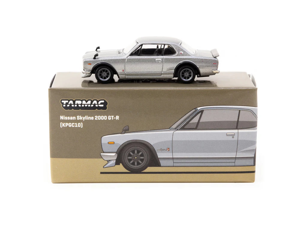 Tarmac Works 1/64 Nissan Skyline 2000 GT-R (KPGC10) Silver - GLOBAL64