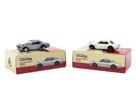 Tarmac Works 1/64 Nissan Skyline 2000GT-R (KPGC10) Ivory White - Japan Special Edition - GLOBAL64