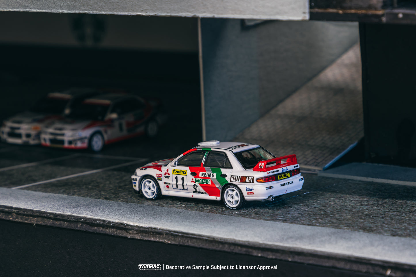 Tarmac Works 1/64 Mitsubishi Lancer Evolution II Rallye Monte-Carlo 1995 #11 GLOBAL64