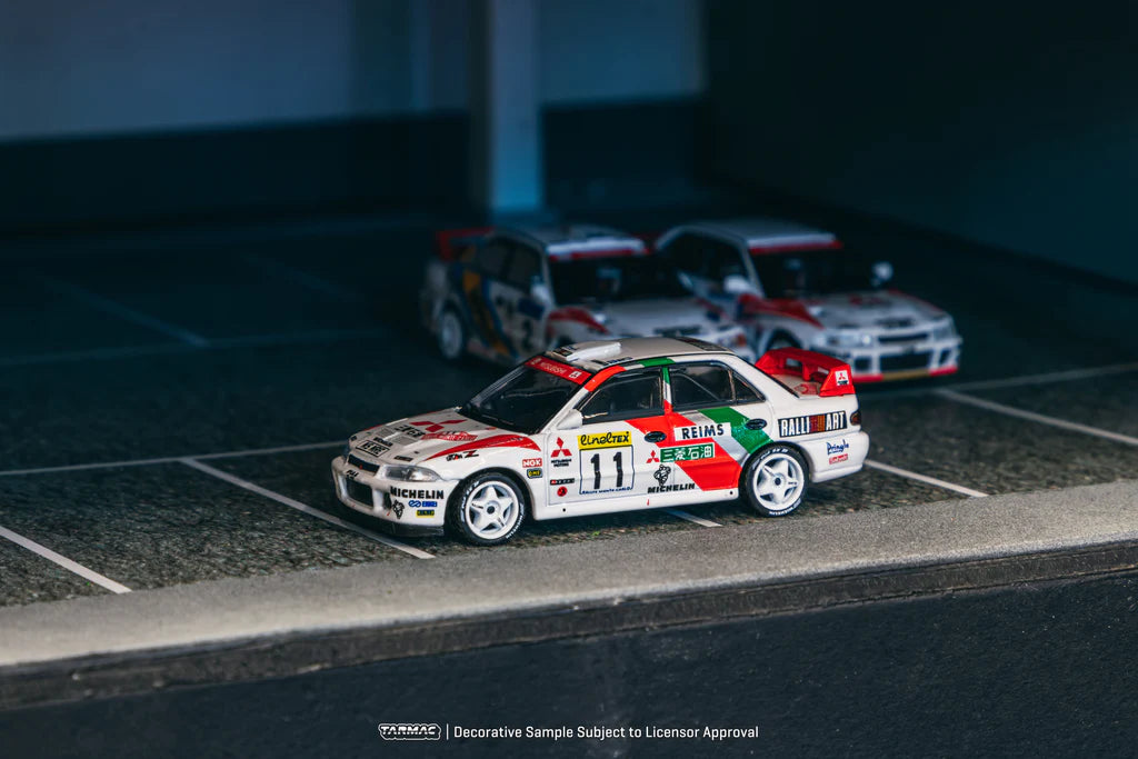 Tarmac Works 1/64 Mitsubishi Lancer Evolution II Rallye Monte-Carlo 1995 #11 GLOBAL64