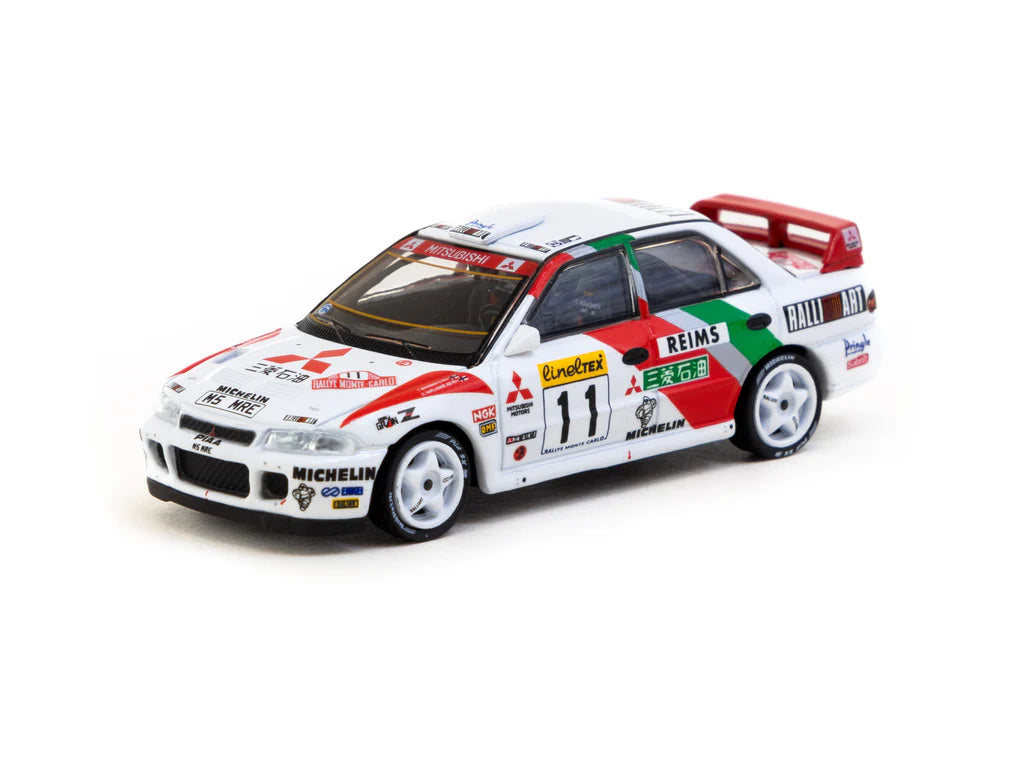 Tarmac Works 1/64 Mitsubishi Lancer Evolution II Rallye Monte-Carlo 1995 #11 GLOBAL64