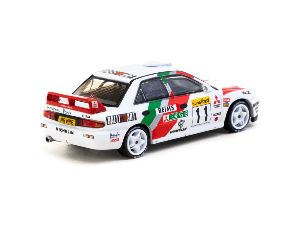 Tarmac Works 1/64 Mitsubishi Lancer Evolution II Rallye Monte-Carlo 1995 #11 GLOBAL64