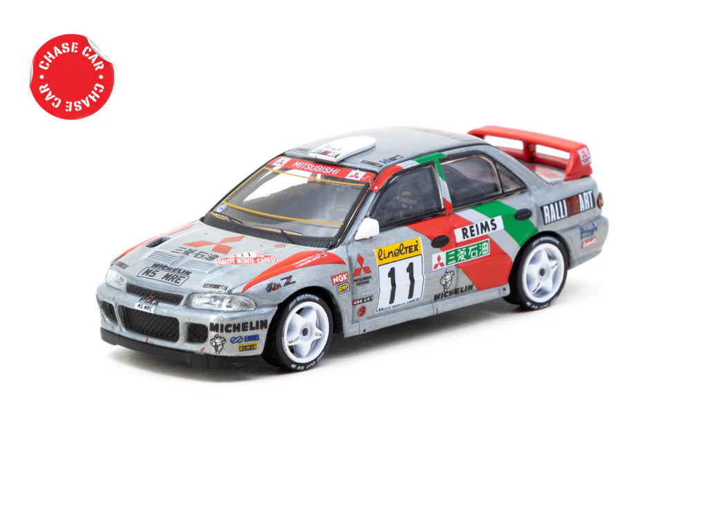 Tarmac Works 1/64 Mitsubishi Lancer Evolution II Rallye Monte-Carlo 1995 #11 GLOBAL64