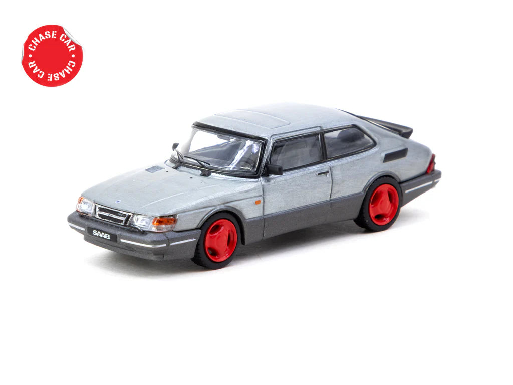 Tarmac Works 1/64 Saab 900 Turbo Red with Tarmac Cards - GLOBAL64