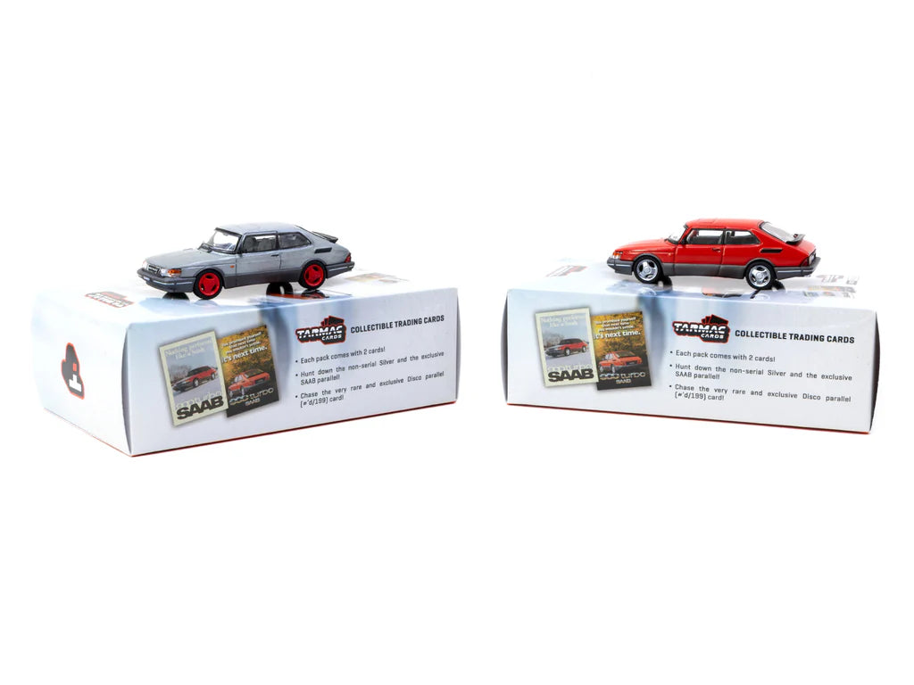 Tarmac Works 1/64 Saab 900 Turbo Red with Tarmac Cards - GLOBAL64