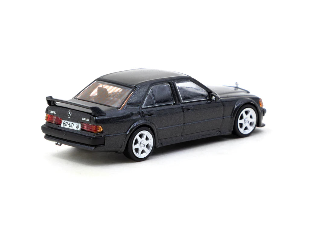 Tarmac Works 1/64 Mercedes-Benz 190 E 2.5-16 EVO 1 Blue-Black Metallic - GLOBAL64