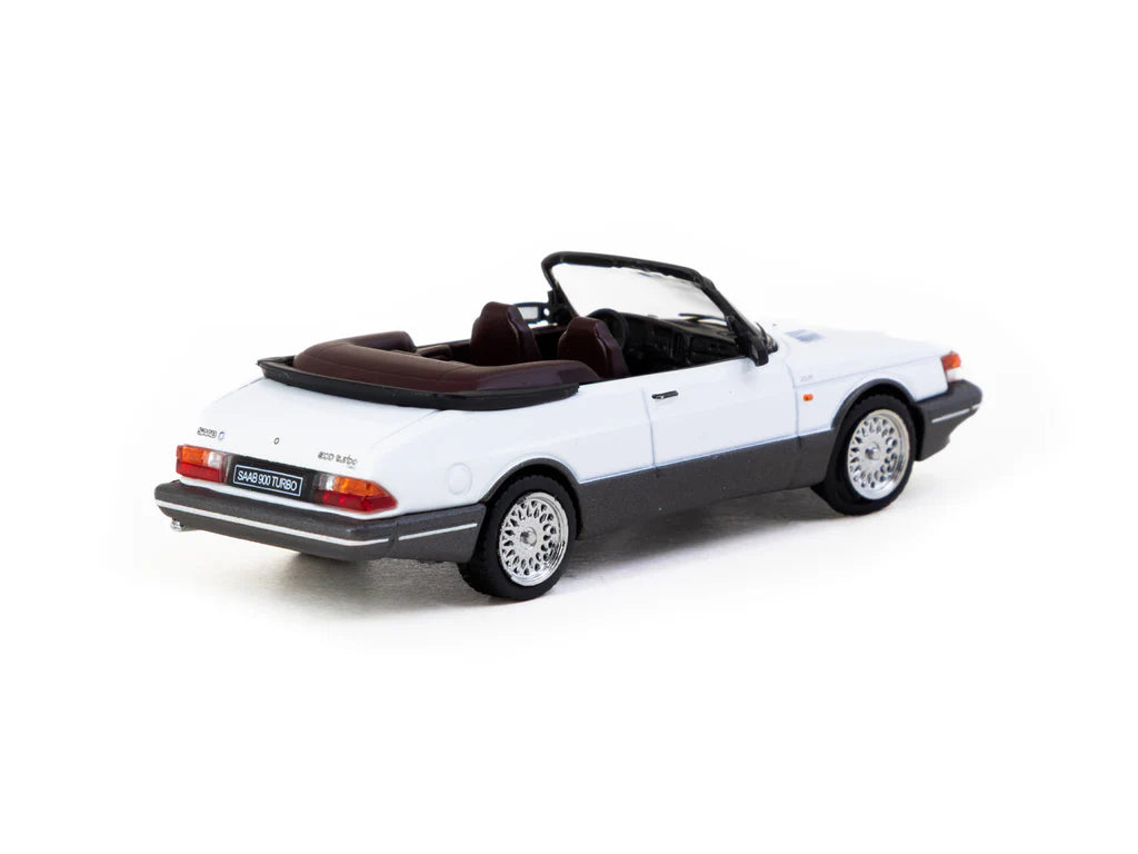 Tarmac Works 1/64 Saab 900 Turbo Convertible White - GLOBAL64