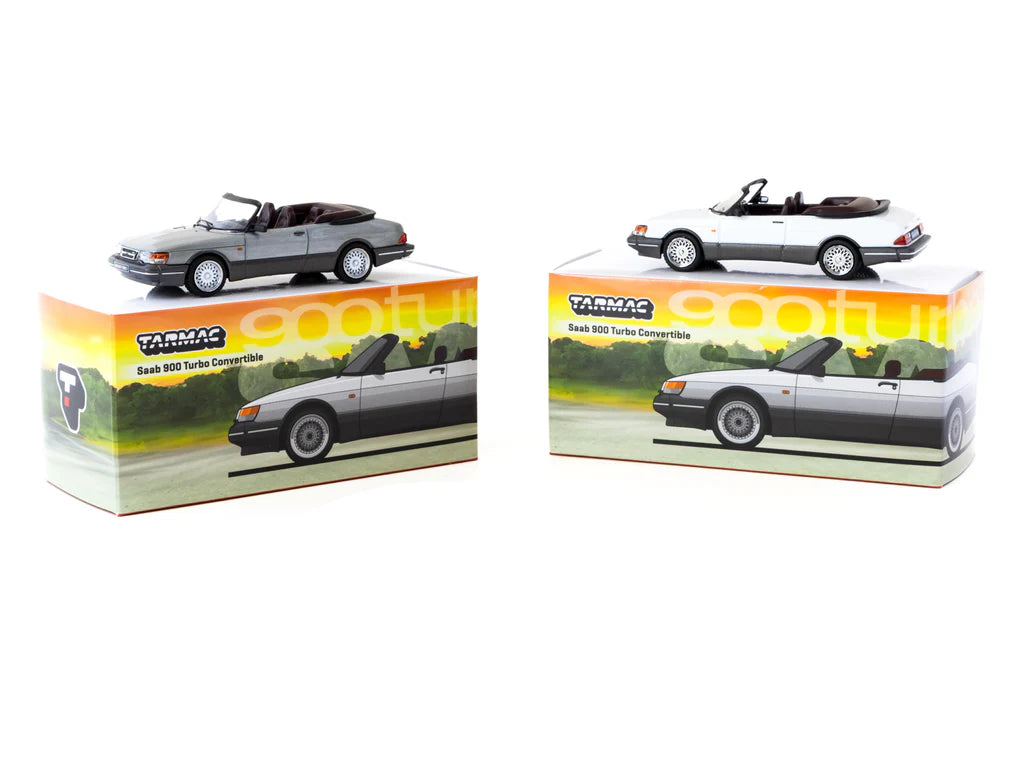 Tarmac Works 1/64 Saab 900 Turbo Convertible White - GLOBAL64