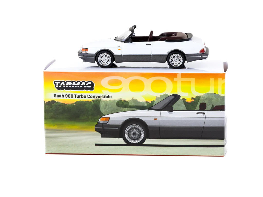 Tarmac Works 1/64 Saab 900 Turbo Convertible White - GLOBAL64