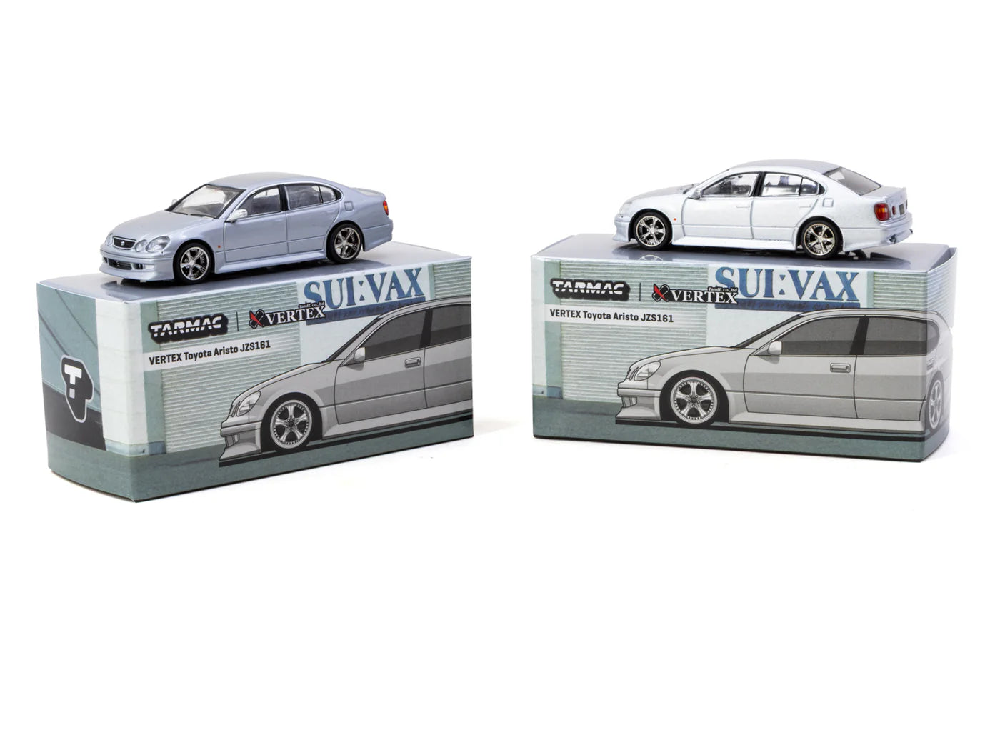 Tarmac Works 1/64 VERTEX Toyota Aristo JZS161 Silver - Tarmac Works GLOBAL64