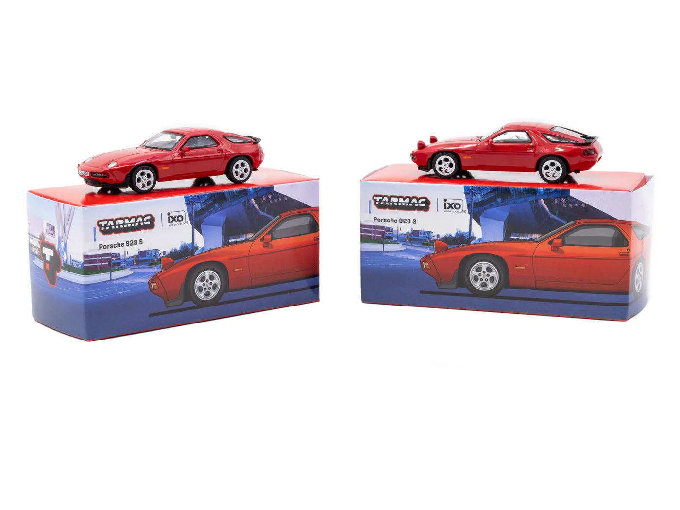 Tarmac Works 1/64 Porsche 928 S Red - Tarmac Works x iXO Models GLOBAL64