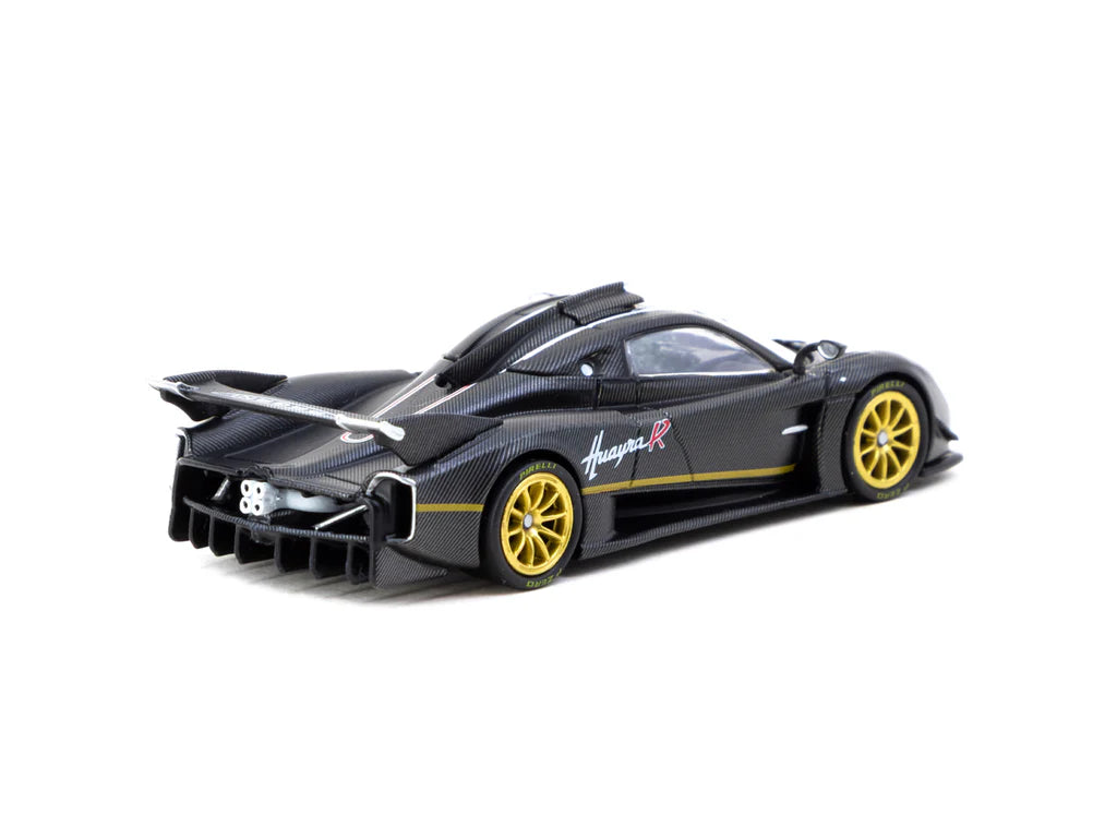 Tarmac Works 1/64 Pagani Huayra R Matt Black Carbon Fiber - GLOBAL64 (Limited in 3,552pcs in production)