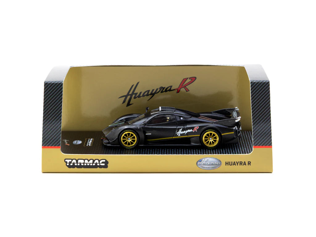 Tarmac Works 1/64 Pagani Huayra R Matt Black Carbon Fiber - GLOBAL64 (Limited in 3,552pcs in production)