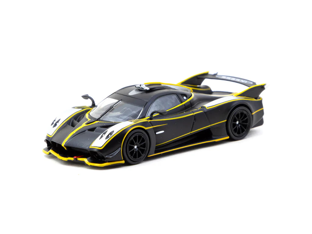 Tarmac Works 1/64 Pagani Huayra R Matt Black / Silver - GLOBAL64