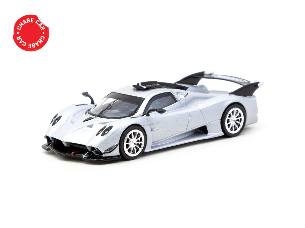 Tarmac Works 1/64 Pagani Huayra R Satin Silver - GLOBAL64