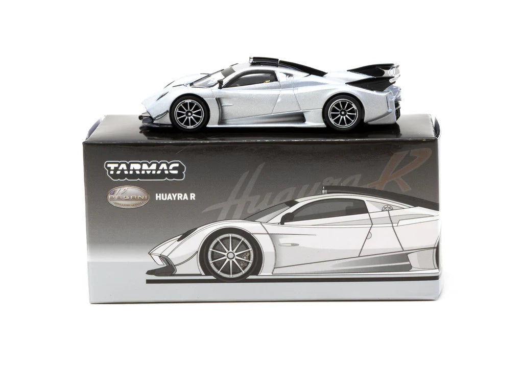 Tarmac Works 1/64 Pagani Huayra R Satin Silver - GLOBAL64