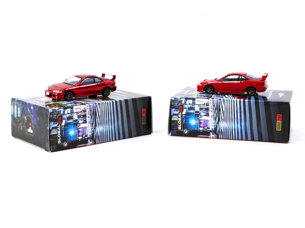 Tarmac Works 1/64 Honda Integra TYPE R DC2 MUGEN Milano Red- GLOBAL64 ( Hobby Expo China HEC 2025 Special Edition)