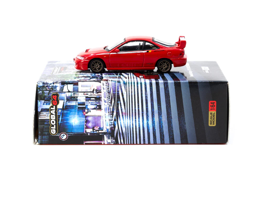 Tarmac Works 1/64 Honda Integra TYPE R DC2 MUGEN Milano Red- GLOBAL64 ( Hobby Expo China HEC 2025 Special Edition)