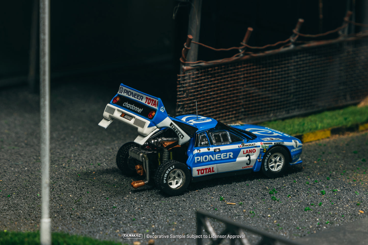 Tarmac Works 1/64 Lancia 037 Rally, Ypres 24 Hours Rally 1983, J.C. Andruet / F. Sappey - HOBBY64+