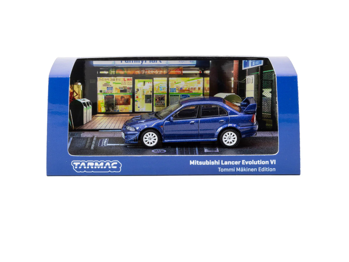 Tarmac Works 1/64 Mitsubishi Lancer Evolution VI Tommi Makinen Edition Blue - Tarmac Works ROAD64
