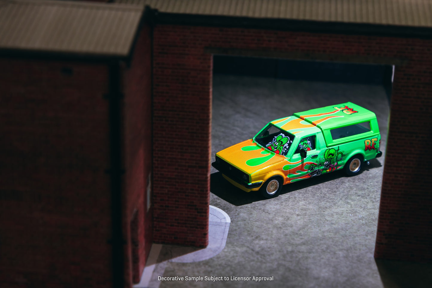 Tarmac Works X Schuco 1/64 Volkswagen Caddy - Rat Fink - COLLAB64