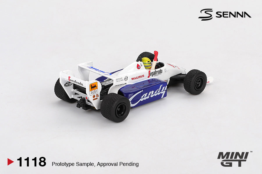 Mini GT 1:64 Toleman TG184 #19 Ayrton Senna 1984 Monaco Grand Prix 2nd Place (MGT01118-CH)